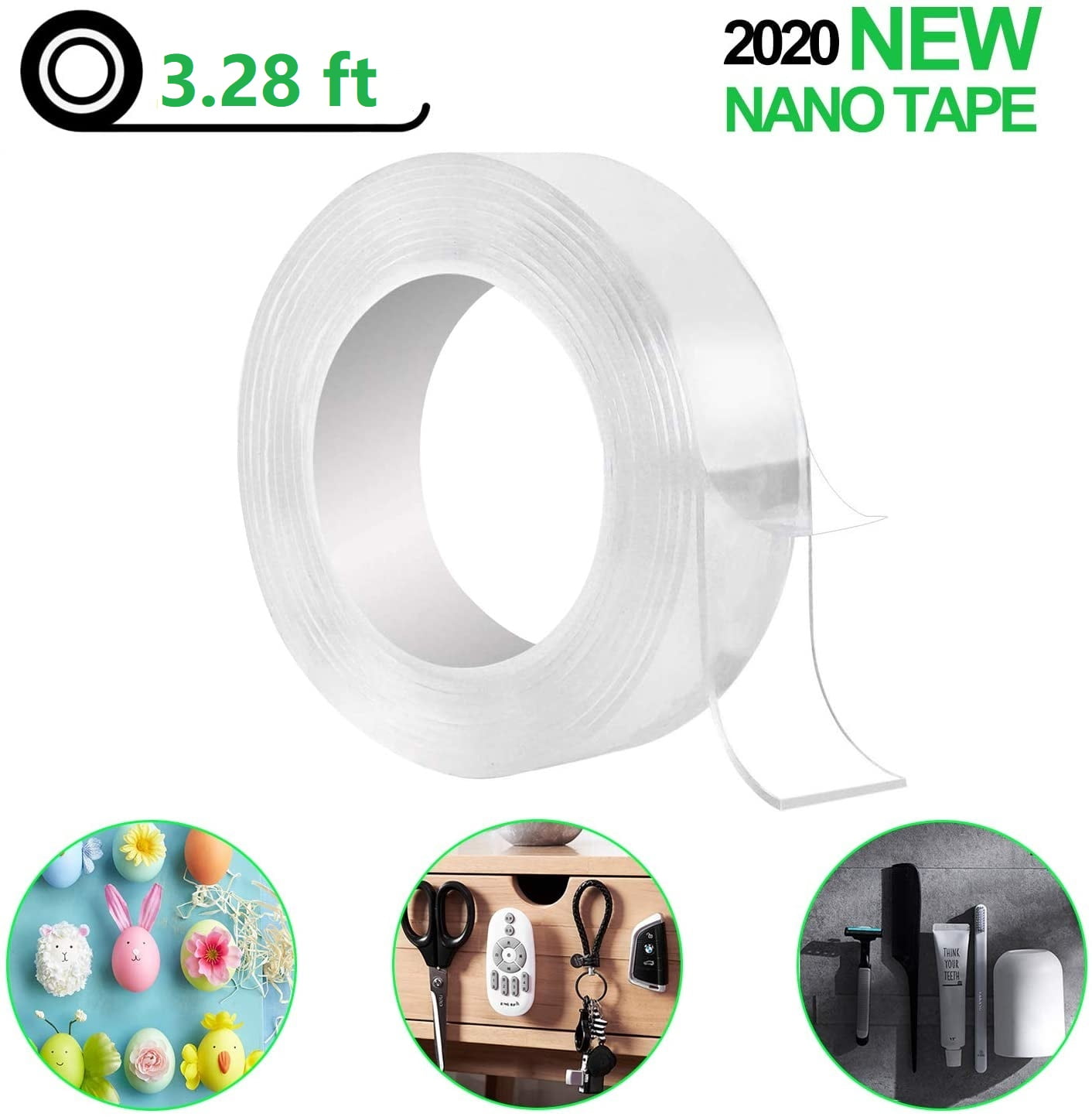 Multifunctional Double-Sided Adhesive Nano Tape Traceless Washable  Removable Tapes Indoor Outdoor Gel Grip Sticker