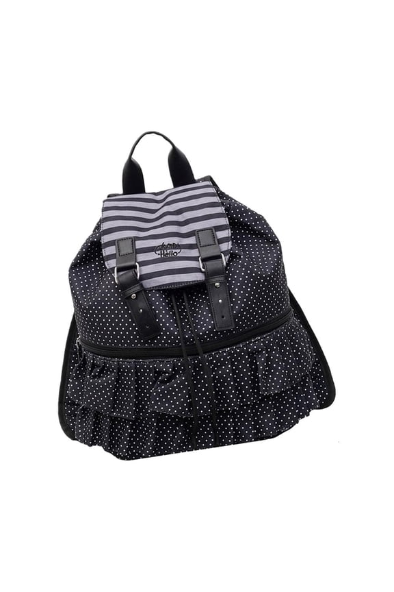 Multipurpose Drawsting Backpack With Ergonomic Fabric And Dot Lace Decors Book Bag Large Capacity For Daily Travel
