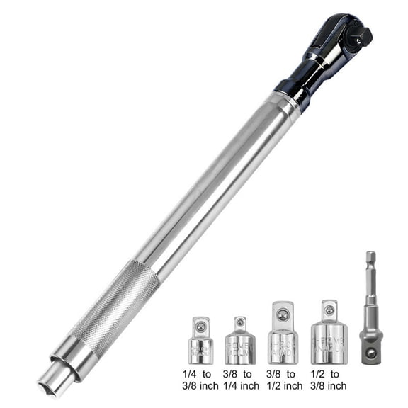 Multipurpose Drive Wrench Kit, Torque Wrench Inch Pounds, 3/4 Ratchet Wrench, Inch Pound Torque Wrench Compatible System, 17 Inch Extended Reach Rapid Ratchet Wrench with 5