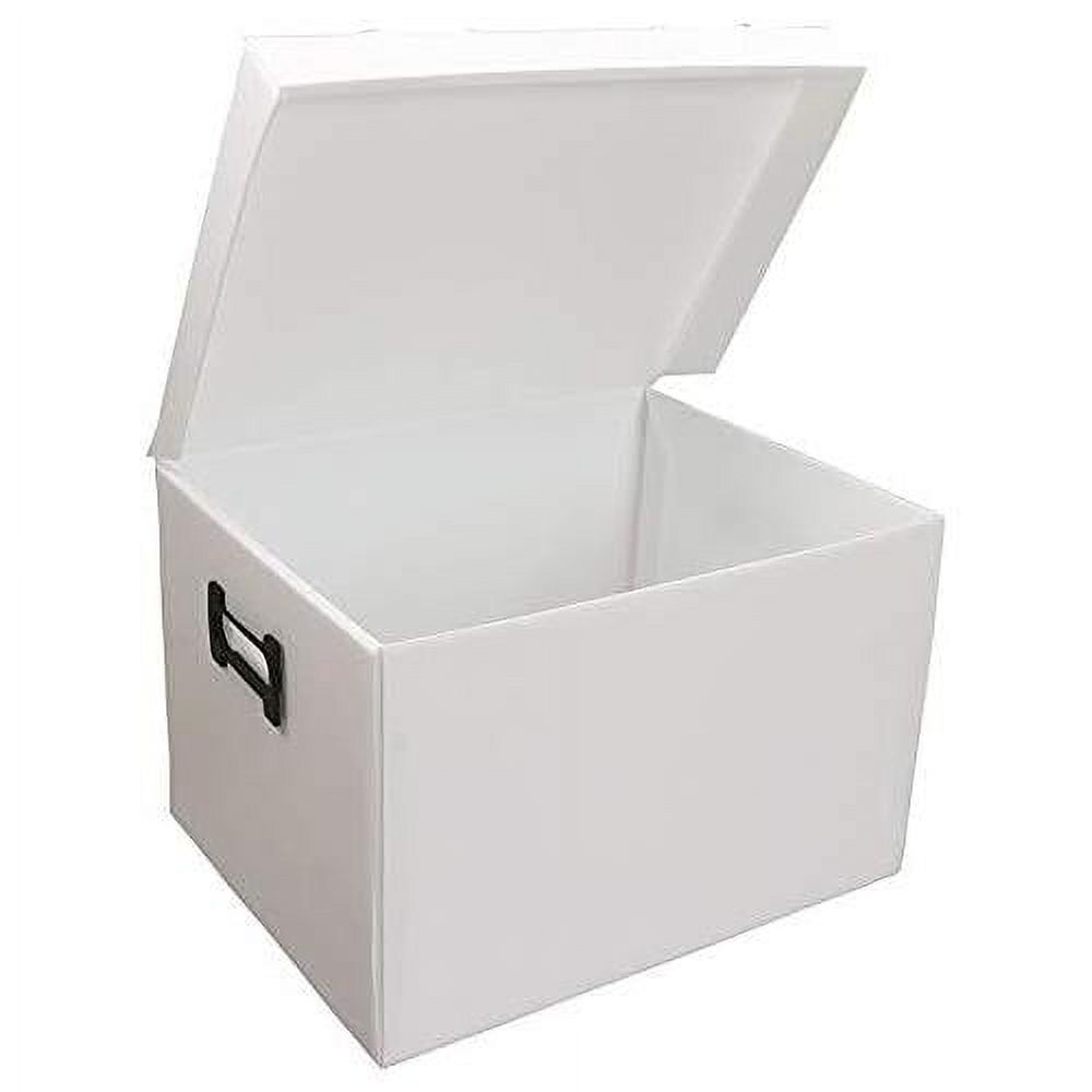 Multipurpose Durable Plastic Filing Storage Organizer Box With Lid
