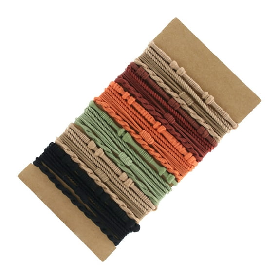 Multipurpose Elastic Hair Bands 20Pcs Comfortable Hair Ties for Women Portable Accessory for Long and Heavy Hairstyles