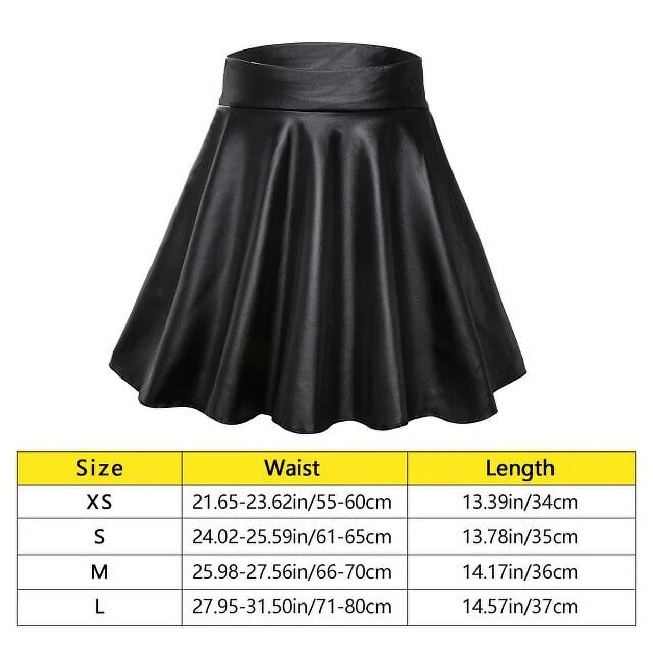 Multipurpose Elastic Mini Short Skirt Women Faux Leather Skirts High