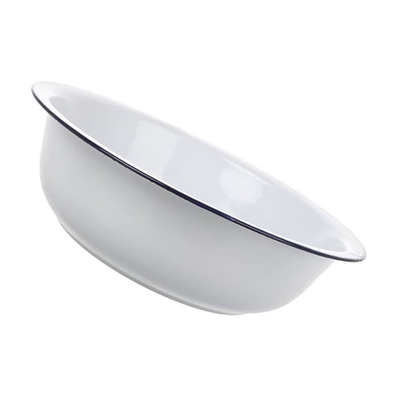 Multipurpose Enameled Mixing Bowl Set Hygienic Surfaces Enamelware For Meal Preparation Kitchen Essential