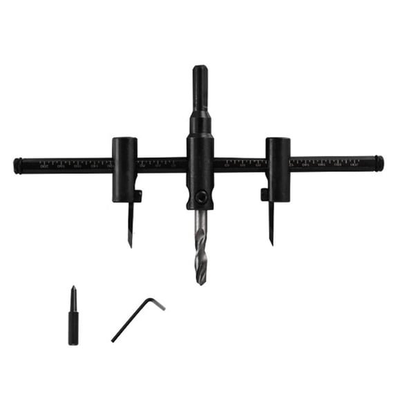 Multipurpose Ergonomic Adjustable Plasterboard Hole Cutter Ergonomic Handle Suitable for 30-300mm Precise Work arpentry
