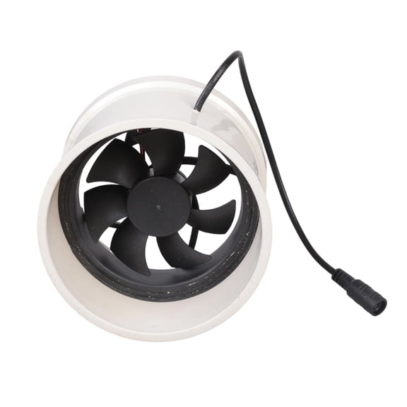 Multipurpose Exhaust Fan 110mm PVC Compatible 12V Power Supply for Kitchen Bathroom Chicken Coop Odor Removal Solution