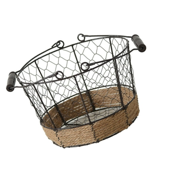 Multipurpose Farmhouses Fruit Basket with Banana Hanger for Organizing Kitchen and Dining Space Saving Designs