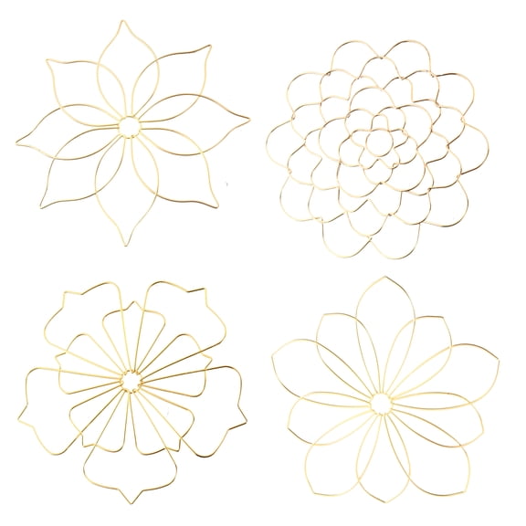 Multipurpose Florals Arrangement Tool, 4PCS Steel Flower Grids, 5Inch Wire Grids for Bouquets Stability