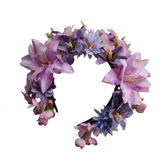 Multipurpose Flower Crowns Hair Fashion Accessory Chinese Inspired Designs for Special Event and Everyday Daily Use