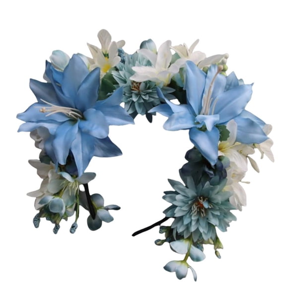 Multipurpose Flower Crowns Hair Fashion Accessory Chinese Inspired Designs for Special Event and Everyday Daily Use