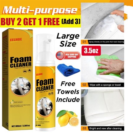 Multipurpose Foam Car Cleaner Leather Clean Refurbishment Interior Deep Cleaning