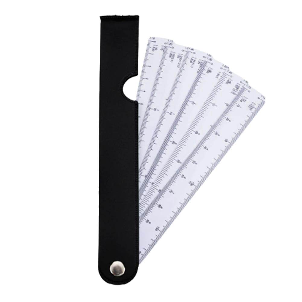 Portable Folding Ruler Multipurpose Folding Scale Ruler - Portable Engineering Ruler with ...