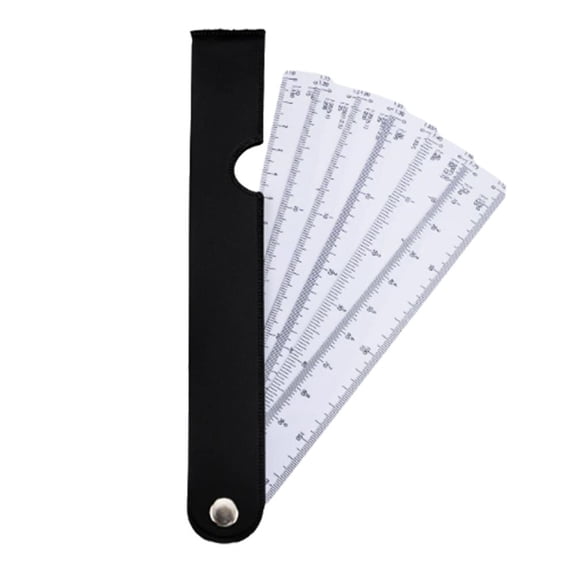 Multipurpose Folding Scale Ruler - Portable Engineering Ruler with Multi-Scale for Drawing & Measuring, Compact Design
