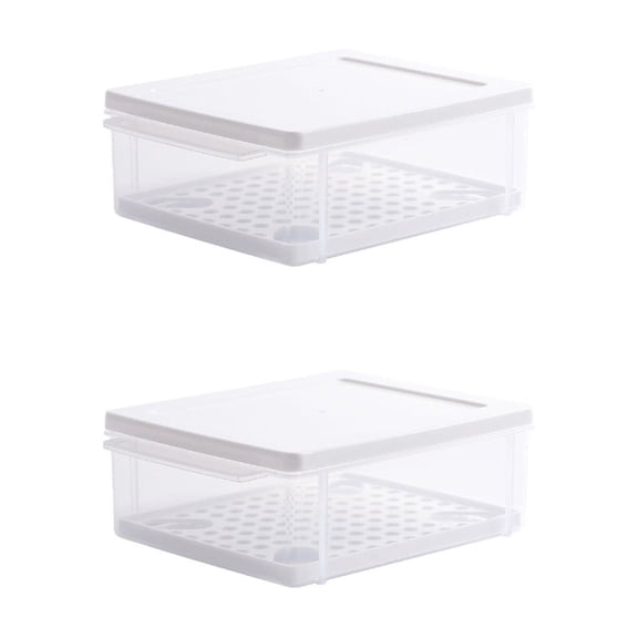 Multipurpose Food Container Stackable Saves Space in Fridge Dishwasher Safe