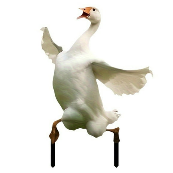 Multipurpose Geese Shape Acrylic Geese Garden Ornaments Geese Stake Figures for Outdoor Lawns and Home Decoration