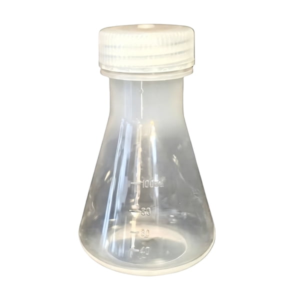 Multipurpose Graduated Laboratory Flasks with Lid Triangular Clear Plastic Flasks with Scales for School Laboratory