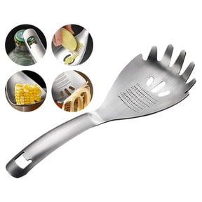 Multipurpose Grinding Spoon,304 Stainless Steel Garlic Ginger Crusher Spoon Reverse Grinding Design for Home Kitchen Utensil