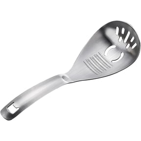 Multipurpose Grinding Spoon,304 Stainless Steel Garlic Ginger Crusher Spoon Reverse Grinding Design for Home Kitchen Utensil