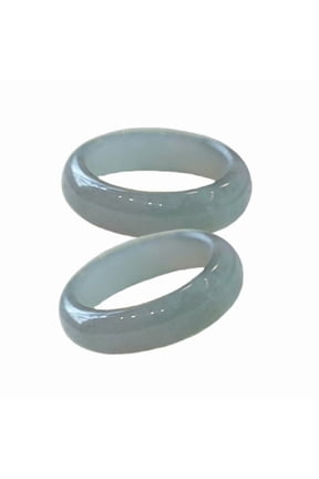 Multipurpose Handmade Natural Jade Rings Simple Designs Christmas Gifts