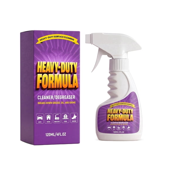 Grease Degreaser Cleaning Spray, Multipurpose Heavy Duty Powerful Stubborn Stain Remover for Indoor Outdoor Household Surfaces, 4.06 FL OZ