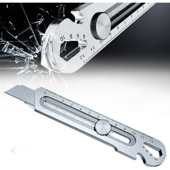 Multipurpose Heavy-Duty Utility Knife, NOGIS Utility Knife Box Cutter, Retractable Snap Blade Utility Knife, Razor Knife Box Cutter Utility Knife Multitool