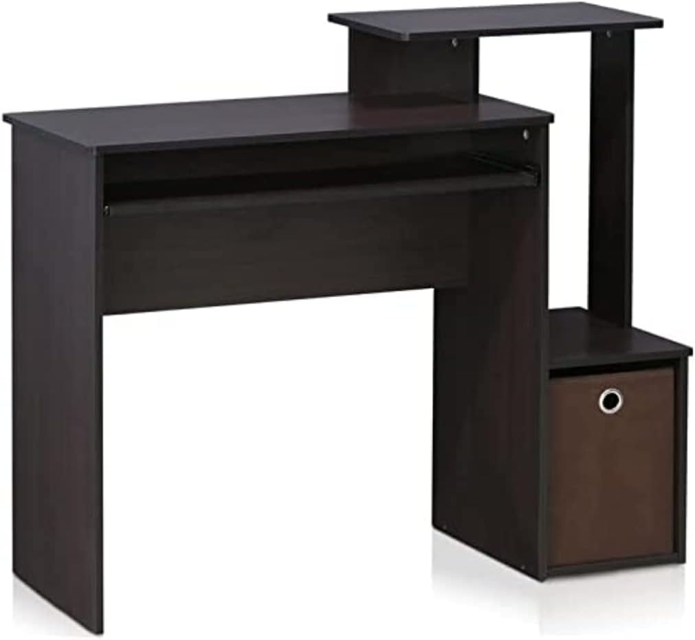Multipurpose Home Office Computer Writing Desk, regular, Dark Walnut