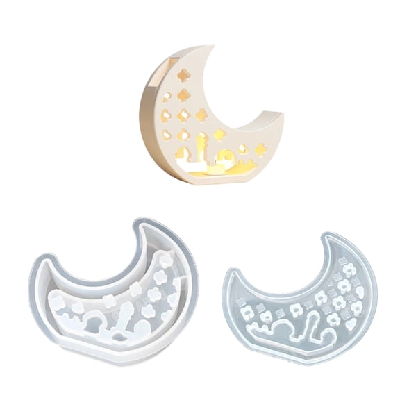 Multipurpose House Shape Keychain Sturdy Silicone Portable Resin Set Accessory for Unique Jewelry Making Set