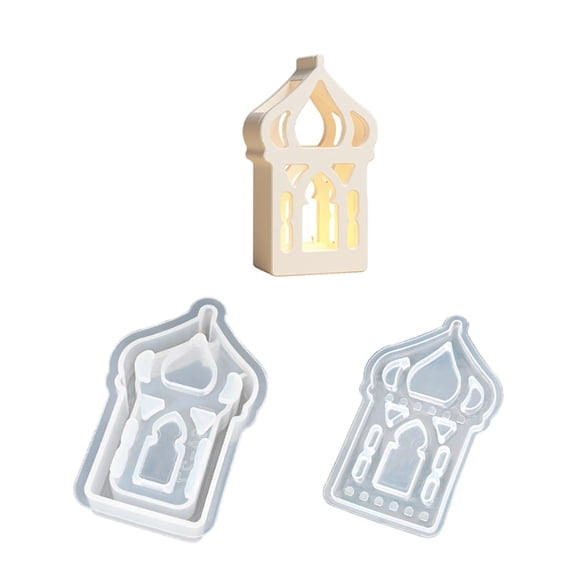 Multipurpose House Shape Keychain Sturdy Silicone Portable Resin Set Accessory for Unique Jewelry Making Set