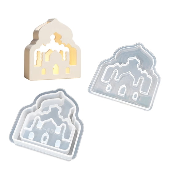 Multipurpose House Shape Keychain Sturdy Silicone Portable Resin Set Accessory for Unique Jewelry Making Set