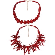 Multipurpose Irregular Corals Statement Pieces Necklace Versatile Jewelry Accessory for Stylish Outfits Casual Wear