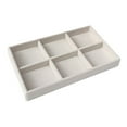 thumbnail image 1 of Multipurpose Jewelry Tray Organizer Drawer Inserts Container Flocking Cloth Large Capacity Bracelet Display Holder for Buttons Brooch Beads , Style C, 1 of 10