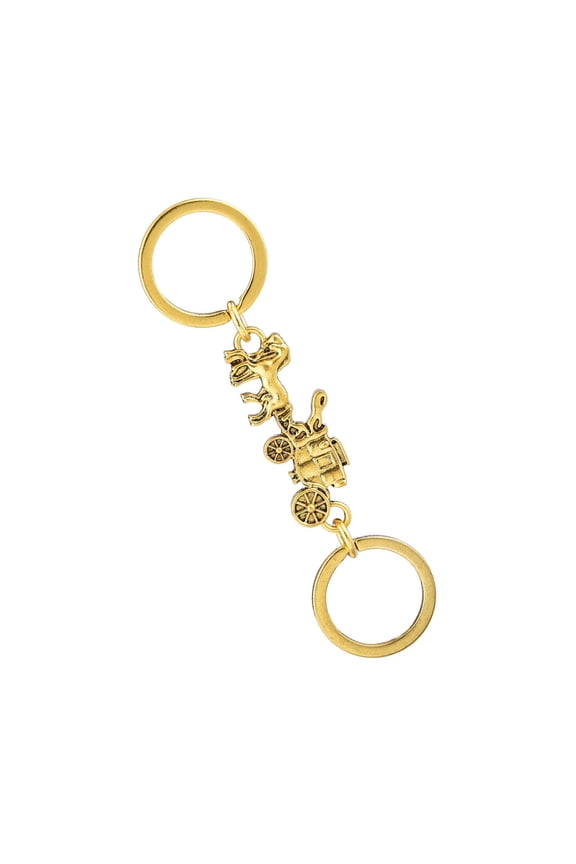 Multipurpose Keyring With Extendable Chain Steampunks Theme Decorative Alloy Keychain for Backpacks Keys