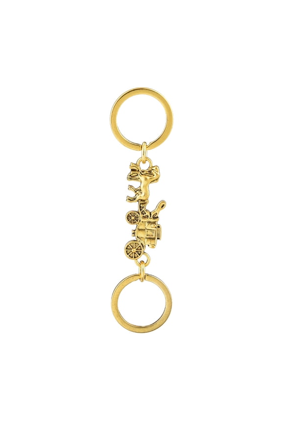 Multipurpose Keyring With Extendable Chain Steampunks Theme Decorative Alloy Keychain for Backpacks Keys
