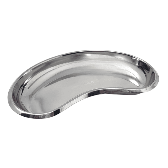 Multipurpose Kidney Tray Stainless Steel Basin Rounded Edges Lab Tray Instruments Storage - 8"