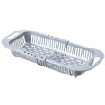 thumbnail image 1 of Multipurpose Kitchen Colander Basket for Draining Vegetables and Cups, Durable Plastic Sink Strainer with Stretchable Design for Easy Use, 1 of 5