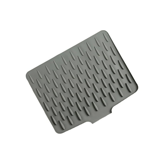 Multipurpose Kitchen Drip Tray With Sloped Drainage Channel Silicone Base Drying Mat For Dishes Utensils