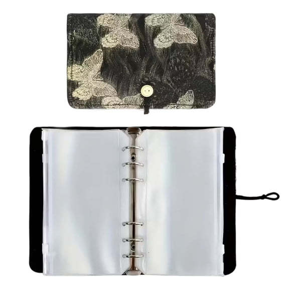 Multipurpose Knitting Needle Organiser Circular Needle Bag with 12 Zippered Binder Pocket for Knitting Sewing Project