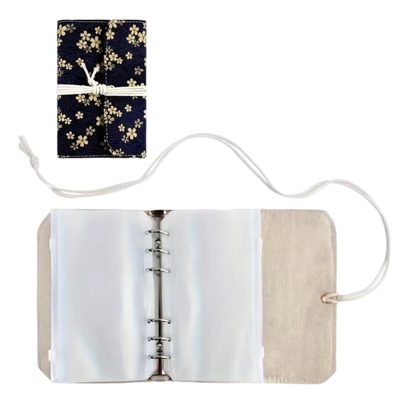 Multipurpose Knitting Needle Organiser Circular Needle Bag with 12 Zippered Binder Pocket for Knitting Sewing Project