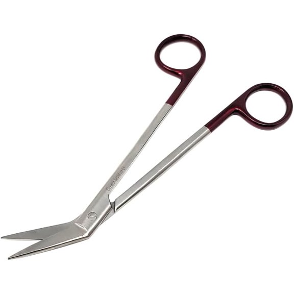 Multipurpose Lab IRIS Shears 6" Red Handle Student Training Lab Tool - Stainless Steel