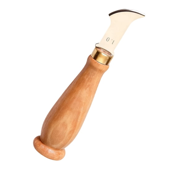 Multipurpose Leather Grooving Tool Stainless Steel Edging Creaser Tool with Handle For Leatherworking Line Marking