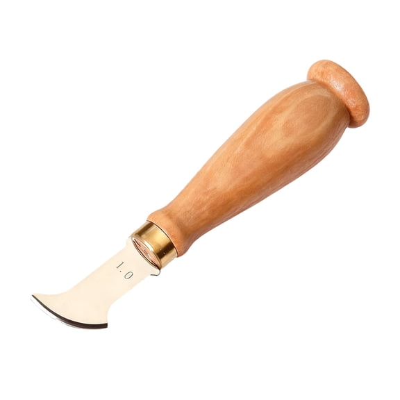 Multipurpose Leather Grooving Tool Stainless Steel Edging Creaser Tool with Handle For Leatherworking Line Marking