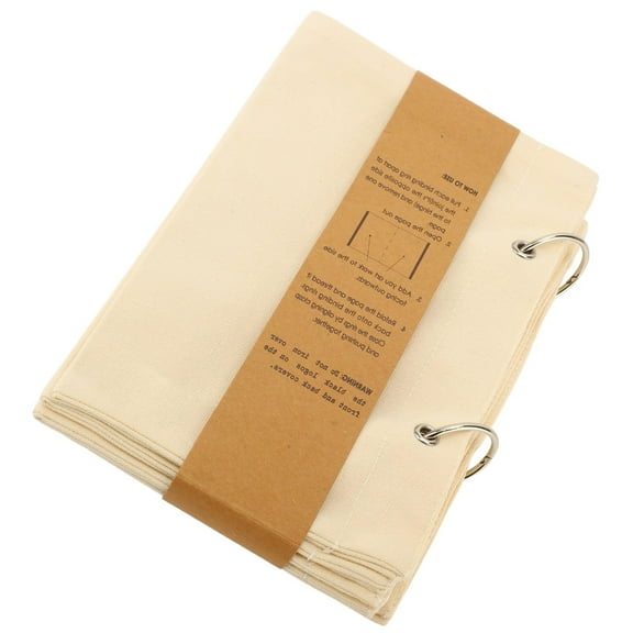 Multipurpose Linen Fabric Sketchbook Folding Fabric Notebook Art Journaling Book
