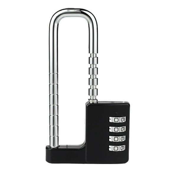 Multipurpose Long Shackles Padlock Combination Lock with Extendable Shackles Aluminum for Secure Lockers & Cabinet Access
