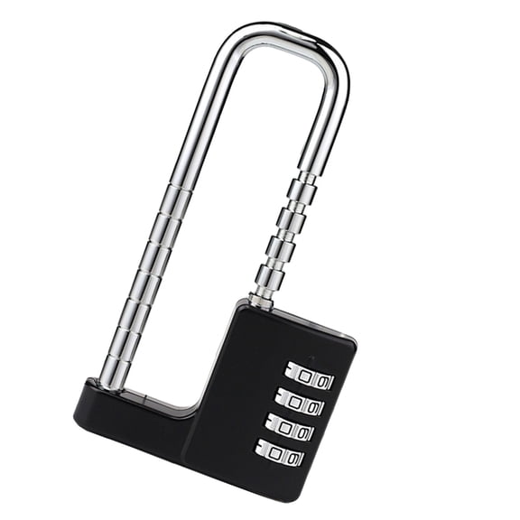 Multipurpose Long Shackles Padlock Combination Lock with Extendable Shackles Aluminum for Secure Lockers & Cabinet Access