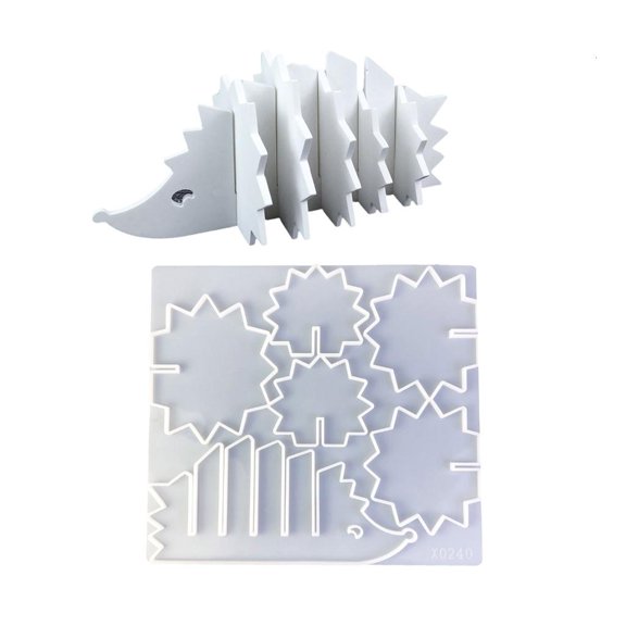 Multipurpose Lovely Hedgehog Shaped Flexible Sturdy Silicone Accessory for Crafting Coasters and Home Adornments