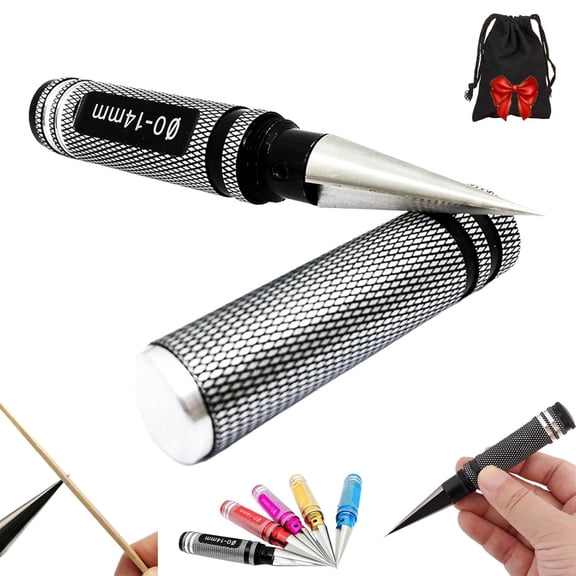 Multipurpose Manual Hole Punch, Steel Metal 0-14mm Hole Puncher Reamer, Multifunctional Woodworking Hole Opener, Drilling Tool for Tool Box, DIY Crafts, Car Body Shell Drills