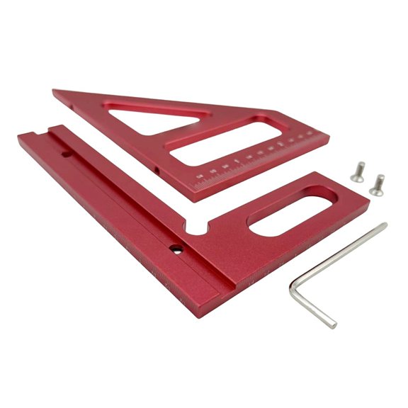 Multipurpose Measuring Tool with Easy to Read Markings Drafting Ruler Aluminum for Technical Drawing & Building Plans