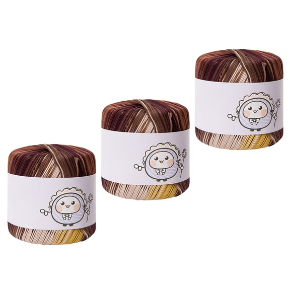 Multipurpose Mercerized Cotton Thread 3 Roll Pack Soft Fiber For Clothing Accessories And Crafting
