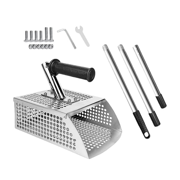 Multipurpose Metal Detecting Shovel With Detachable Handle For Easy Storage