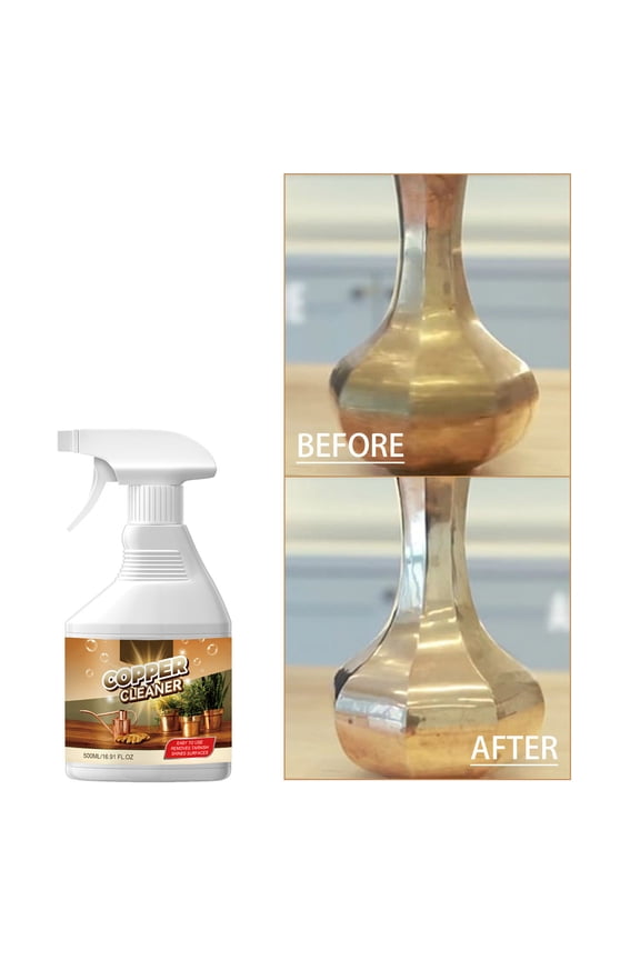 Multipurpose Metal Tarnish Rust Remover Spray, Fast Acting Heavy Duty Oxidation & Stain Cleaner Polish, Protective Rub Formula for Copper Brass Jewelry Instruments Home Decor