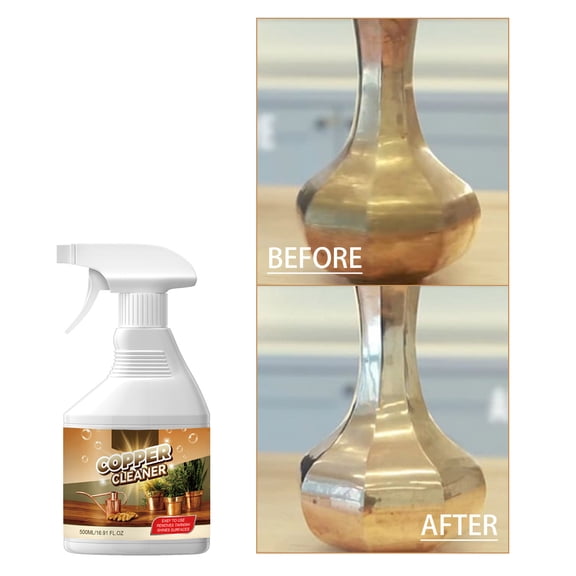 Multipurpose Metal Tarnish Rust Remover Spray, Fast Acting Heavy Duty Oxidation & Stain Cleaner Polish, Protective Rub Formula for Copper Brass Jewelry Instruments Home Decor